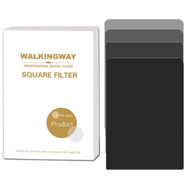 150*100mm Graduated Grey & Full color Neutral Density ND2 ND4 ND8 ND16 Square Camera Filter for Cokin Z Series Lee Hitec 4X6''