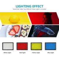 Neewer USB LED Video Light 2 Packs Dimmable 5600K with Adjustable Tripod Stand/Color Filters