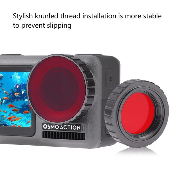 PULUZ Diving Color Lens Filter for DJI Osmo Action Sport Camera Housing Case Accessories