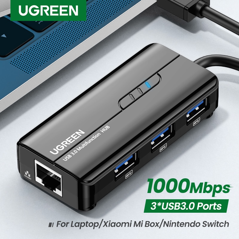 Play computer games Or later intellectual UGREEN USB Ethernet USB3.0 Lan 1000Mbps Ethernet Adapter USB RJ45 USB HUB —  ElectroBest Official Online Store - Shopping at ElectroBest
