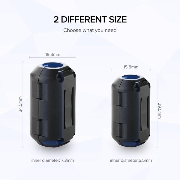 Ugreen Clip-on Ferrite Filter Ring Core for Digital Cables