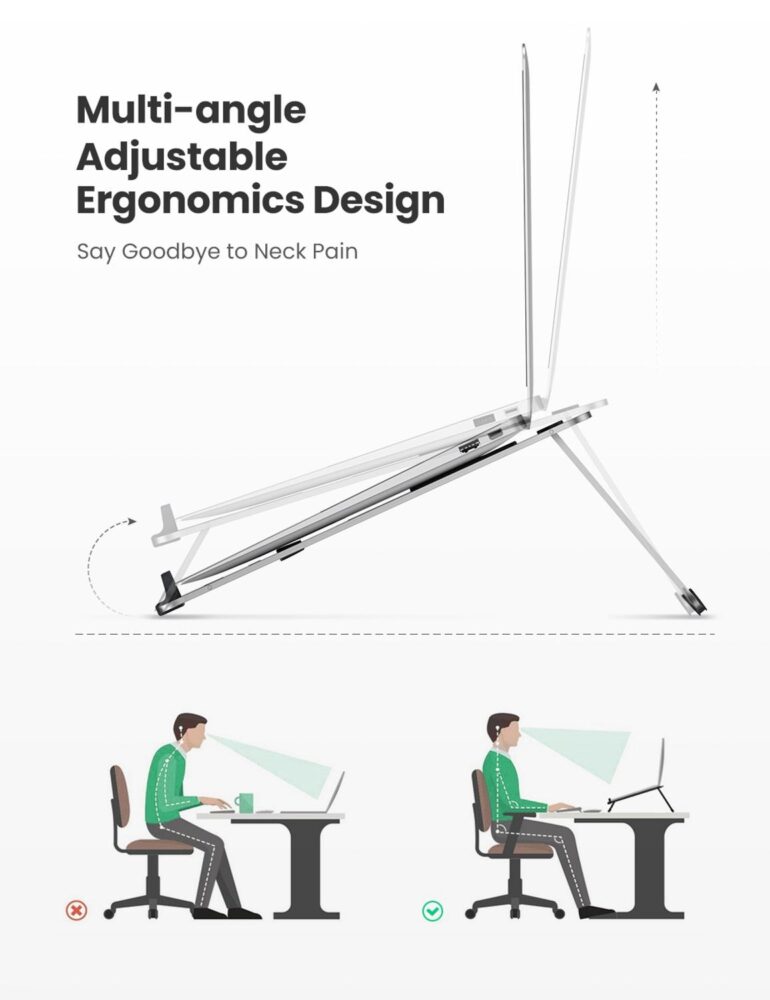 Ugreen laptop stand adjustable laptop computer stand for macbook