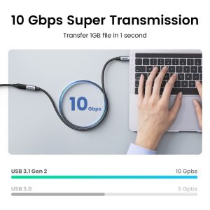 Ugreen-USB-C-Extension-Cable-Type-C-Extender-Cord-USB-C-Thunderbolt-3-for-Xiaomi-Nintendo-1