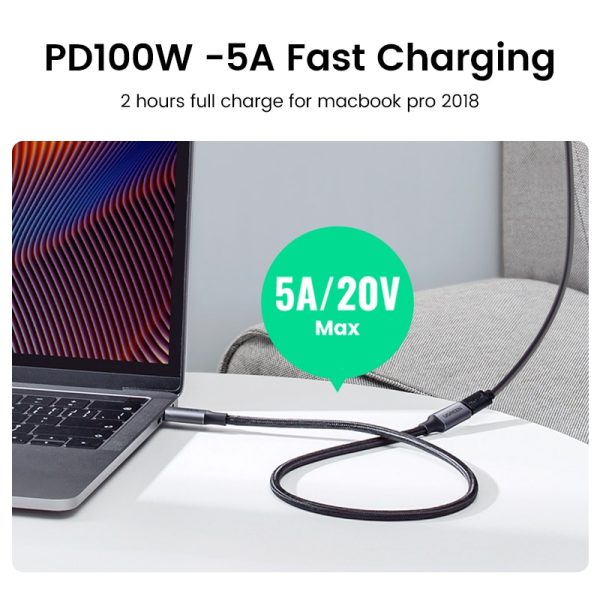 Ugreen USB C Extension Cable Type C Extender Cord USB-C Thunderbolt 3