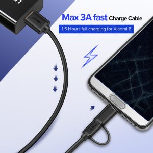Ugreen-USB-Type-C-Cable-for-Samsung-Galaxy-S10-S9-Plus-2-in-1-Fast-Charging-1