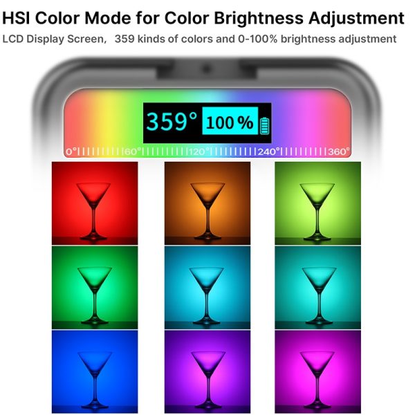 Ulanzi VL49 Full Color RGB LED Video Light 2500K-9000K 800LUX Magnetic Mini Fill Light 3 Cold Shoe 2000mAh Type-C Camera Light