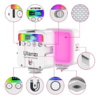 Ulanzi VL49 Full Color RGB LED Video Light 2500K-9000K 800LUX Magnetic Mini Fill Light 3 Cold Shoe 2000mAh Type-C Camera Light
