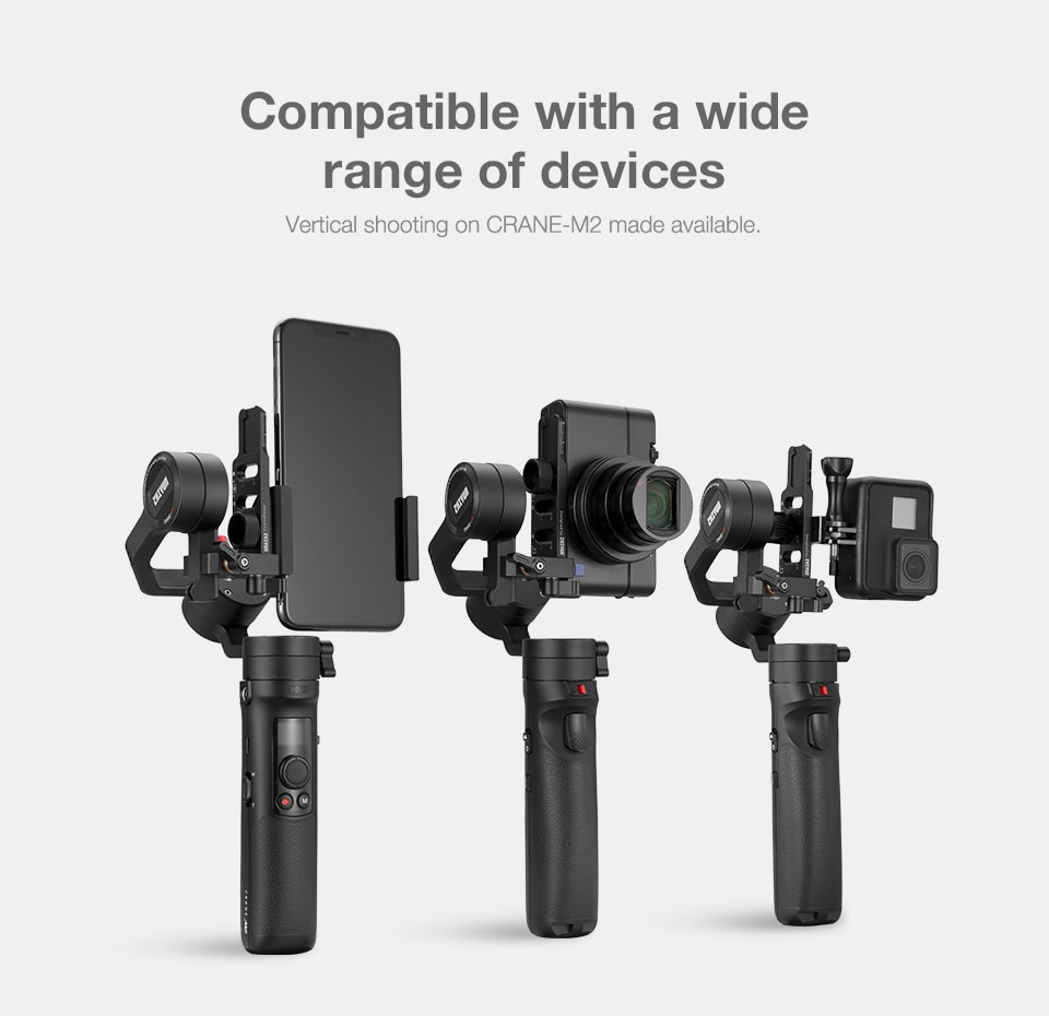 ZHIYUN Vertical Mounting Plate for Crane M2 for 3 Axis Handheld