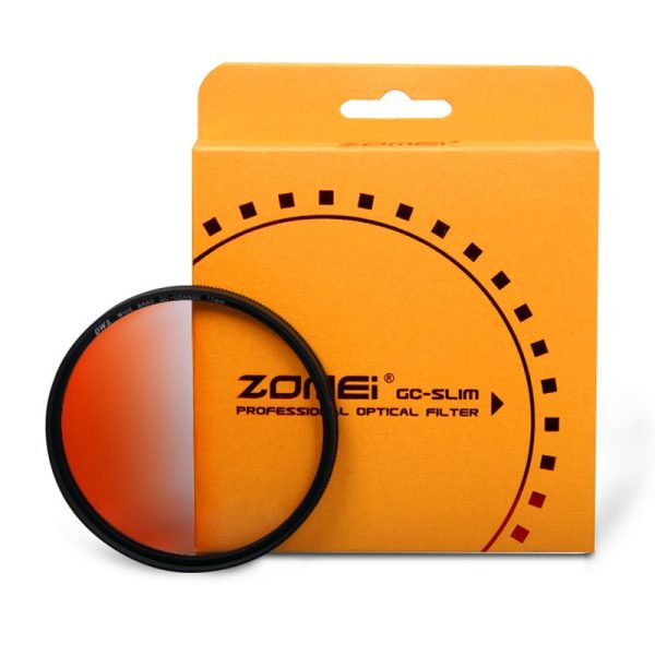 Zomei Camera Filtro Ultra Slim Frame GND Gradula Color Filters Blue Grey Red Orange 49 55 58 62 67 72 77 82mm