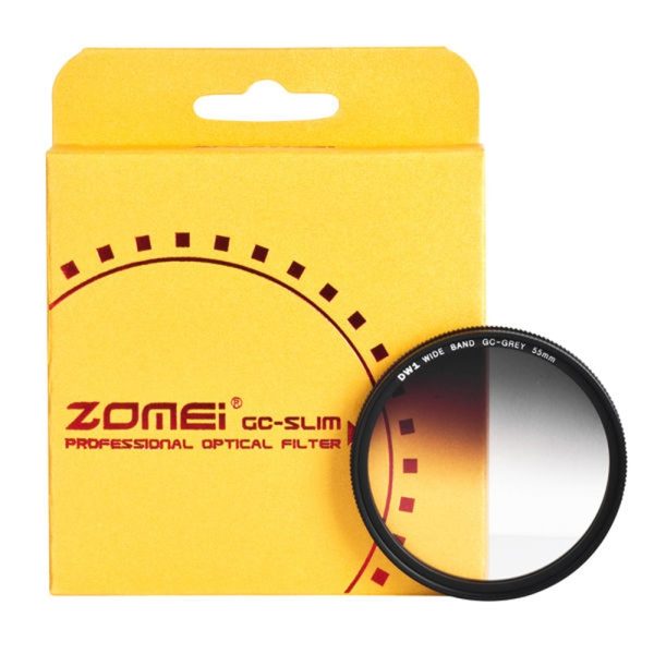 Zomei Camera Filtro Ultra Slim Frame GND Gradula Color Filters Blue Grey Red Orange 49 55 58 62 67 72 77 82mm