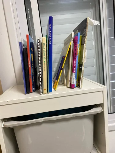 ABS Bookends Stand Bookshelf Divider Book Paper Files photo review