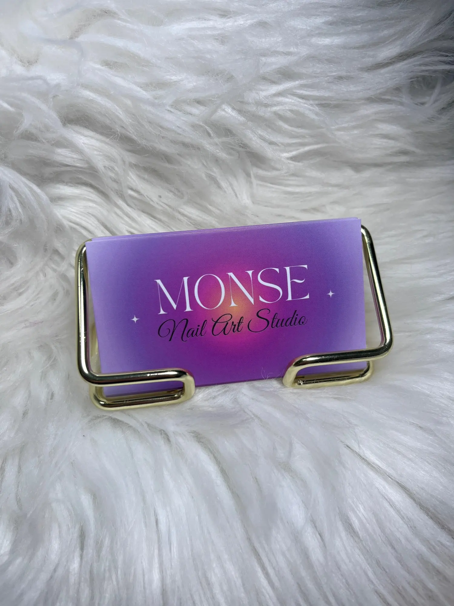 Business Card Holder Desk Bracket Cards Organizer Office photo review