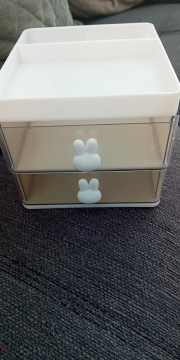 Small Desk Organizer With Drawer, Office Desktop Storage photo review