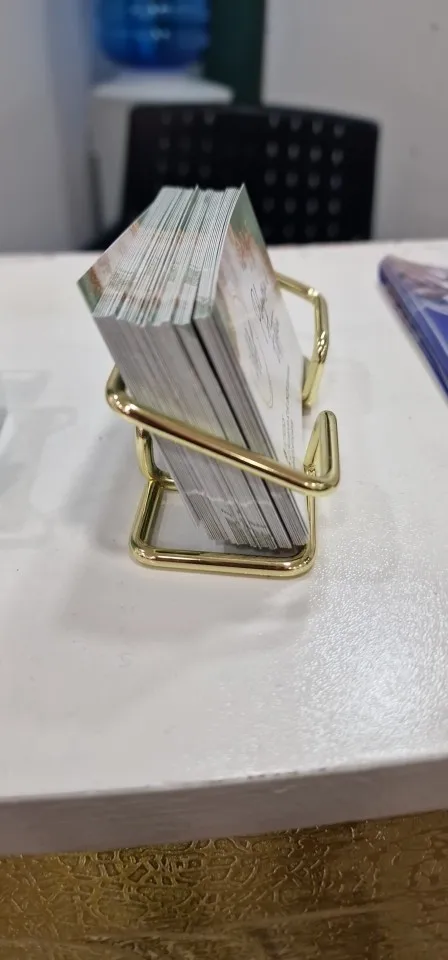Business Card Holder Desk Bracket Cards Organizer Office photo review