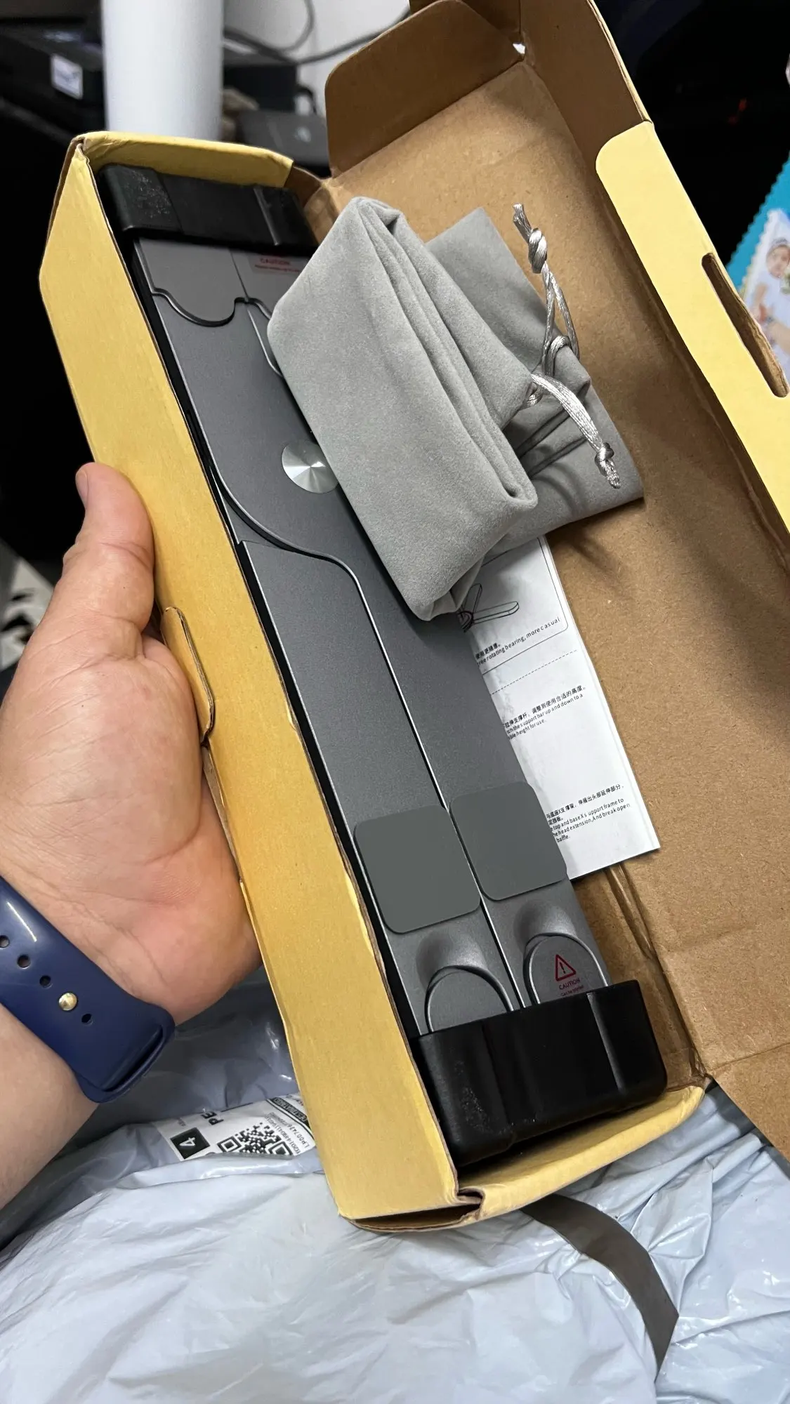 Foldable Laptop Stand 360°Rotation Notebook Table Aluminum Alloy photo review