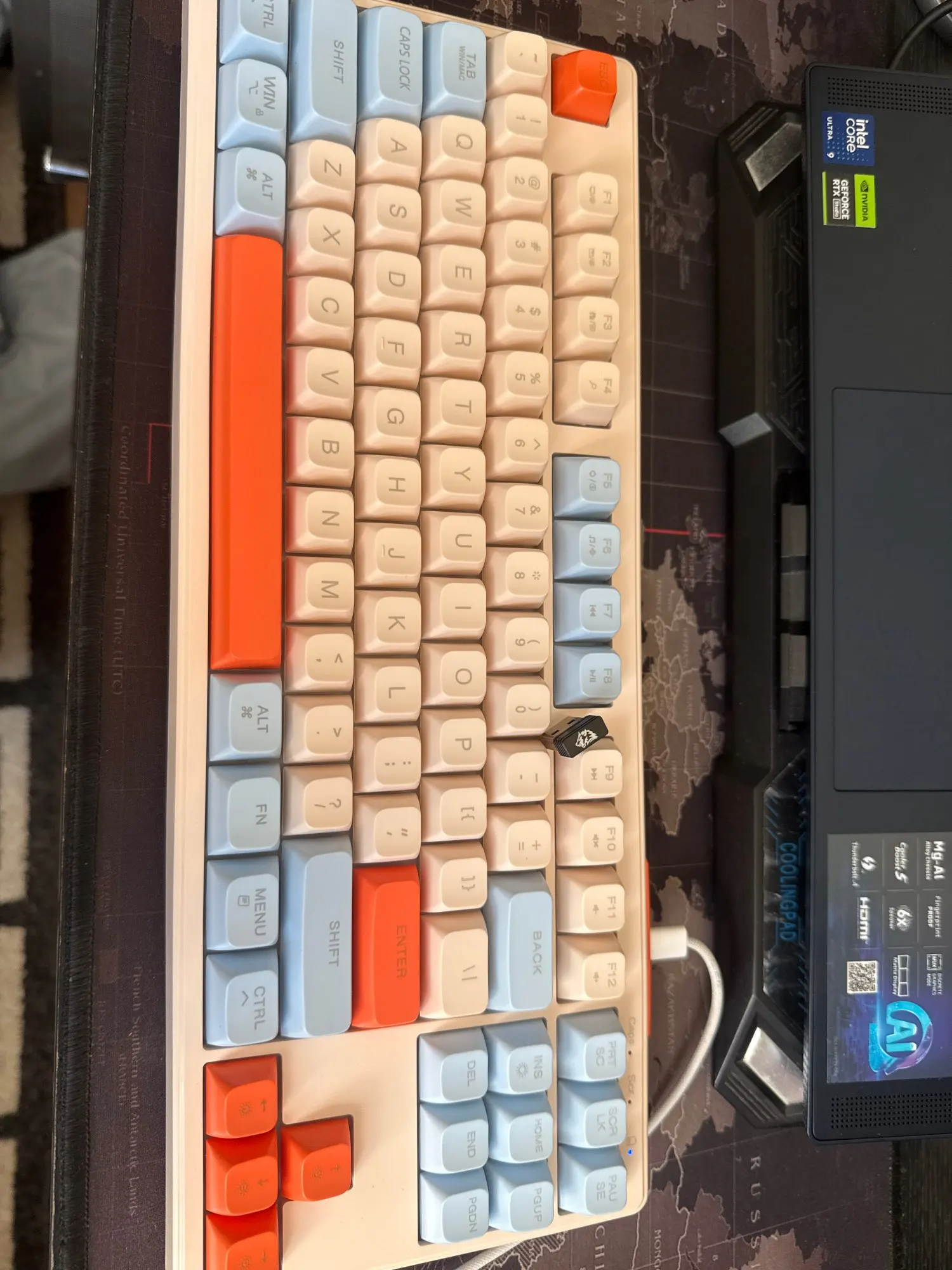 M87 Wireless Keyboard Gaming,87keys Dual Mode Bluetooth Keyboard photo review