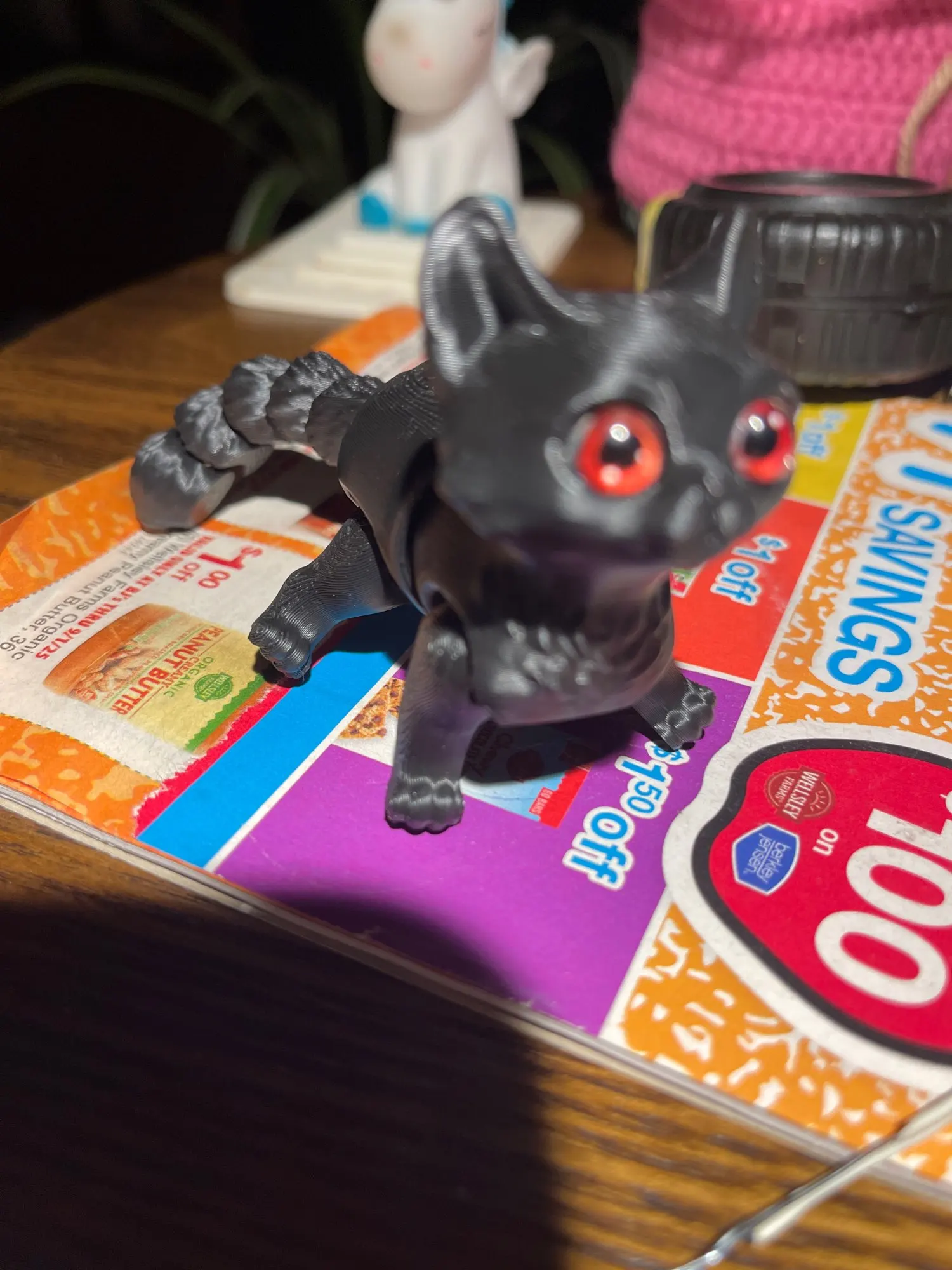 12/16cm 3D Printed Articulated Cute Cats Figurine Miniature photo review