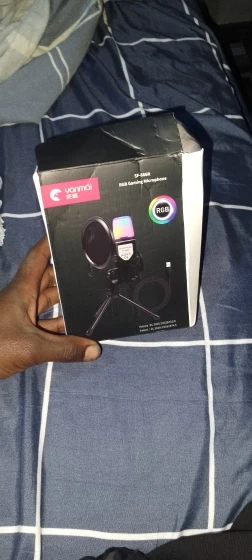 USB Microphone RGB Microfone Condensador noise reduction Wire photo review