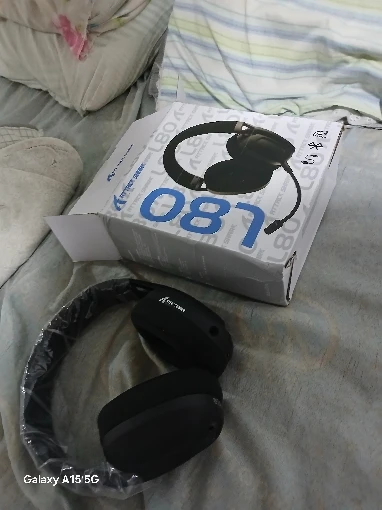ATTACK SHARK L80 180g Ultra-Light Gaming Headset, Pluggable photo review