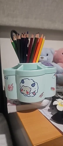 Rotating Desk Organizer - Multi-Compartment Storage Caddy, Durable photo review