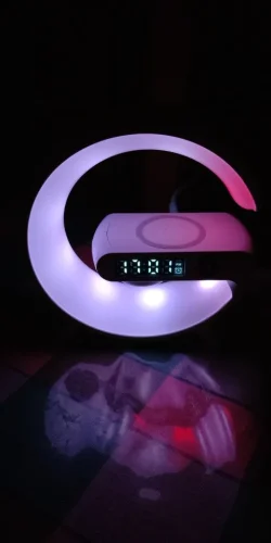 Wireless Charger Pad Stand Speaker TF Card RGB photo review