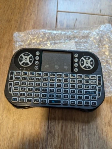 Bluetooth Wireless Mini Keyboard Backlit 2.4G USB English photo review