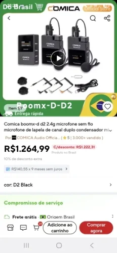 Comica BoomX-D 2.4G Wireless Microphone Dual-channel Lapel Microphone photo review