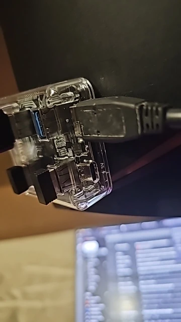ORICO Transparent Usb C Hub 4 Port Expansion photo review