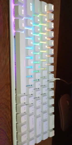 K68 Wired Mechanical Keyboard 10Kinds of Colorful Lighting photo review