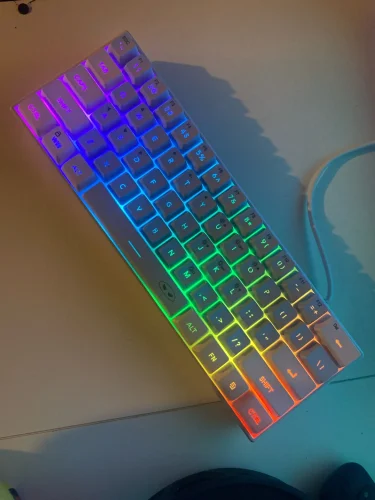 MageGee Mini 60% Gaming Keyboard, RGB Backlit 61 photo review