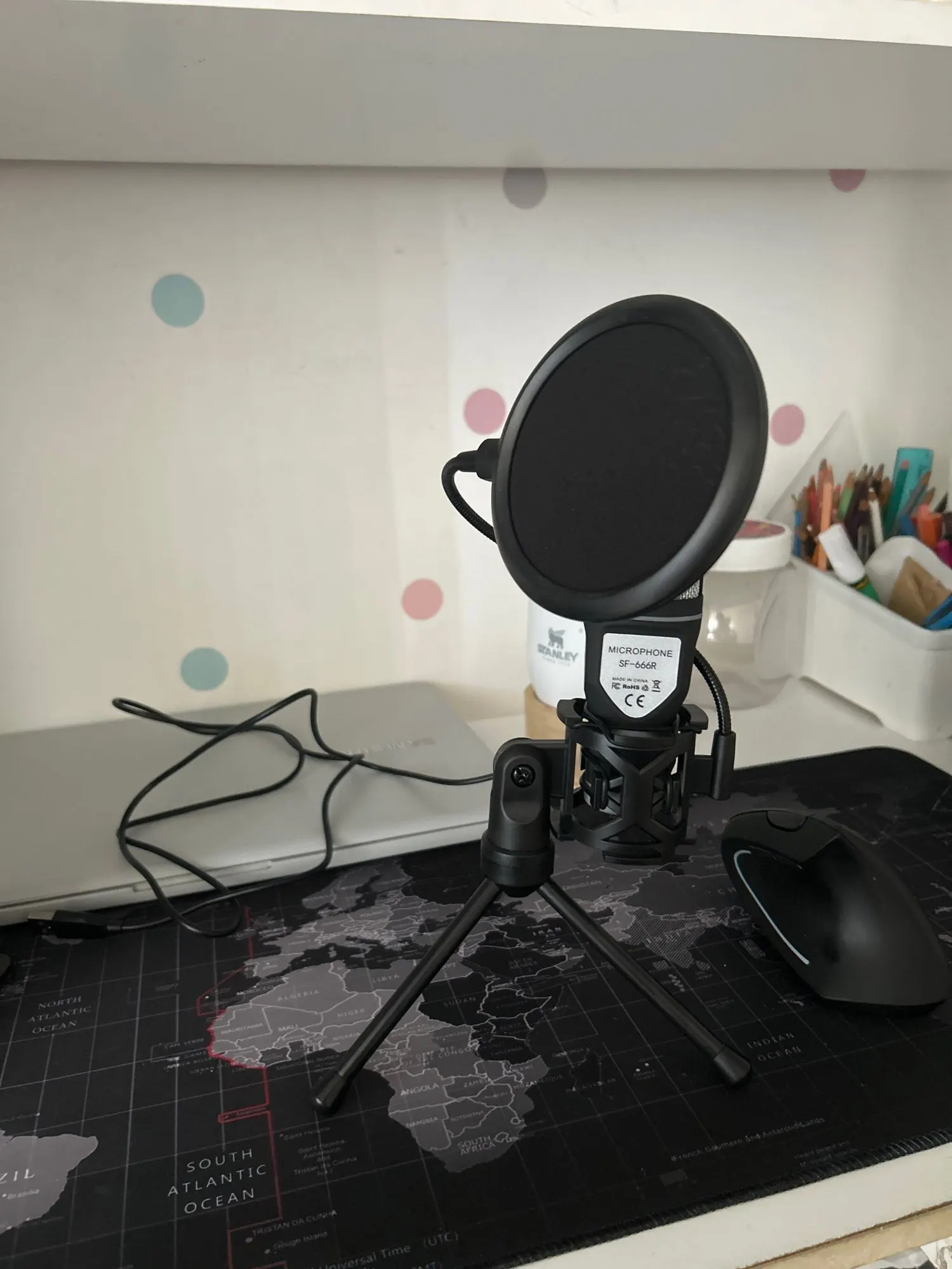 USB Microphone RGB Microfone Condensador Wire Gaming Mic photo review