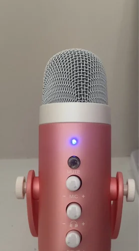 Haomuren USB Condenser Microphone Pink Studio Recording Mic photo review