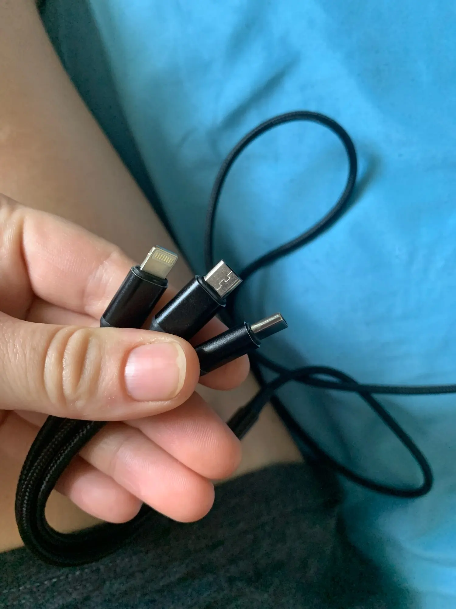 3In1 Fast Charging Cable Cord For iPhone Xiaomi photo review