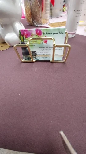 Business Card Holder Desk Bracket Cards Organizer Office photo review