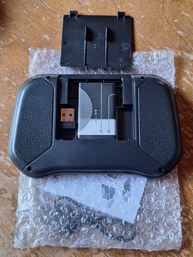 Bluetooth Wireless Mini Keyboard Backlit 2.4G USB English photo review