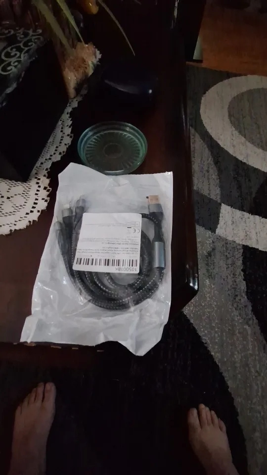 120W 3-in-1 USB Fast Charging Cable For iPhone photo review