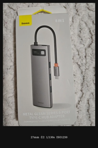 Baseus 4K 60Hz USB C Hub Type C photo review