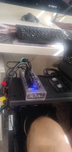 ORICO USB3.0 Hub Aluminum Industrial 7-Port Splitter Split photo review