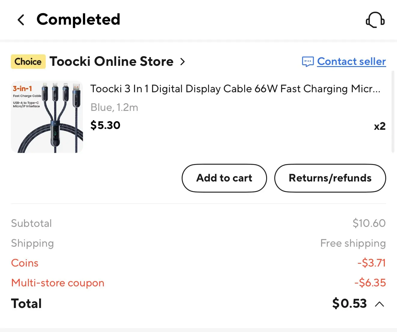 Toocki 3 in 1 USB Cable to iP photo review