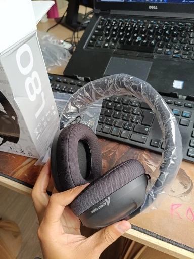 ATTACK SHARK L80 180g Ultra-Light Gaming Headset, Pluggable photo review