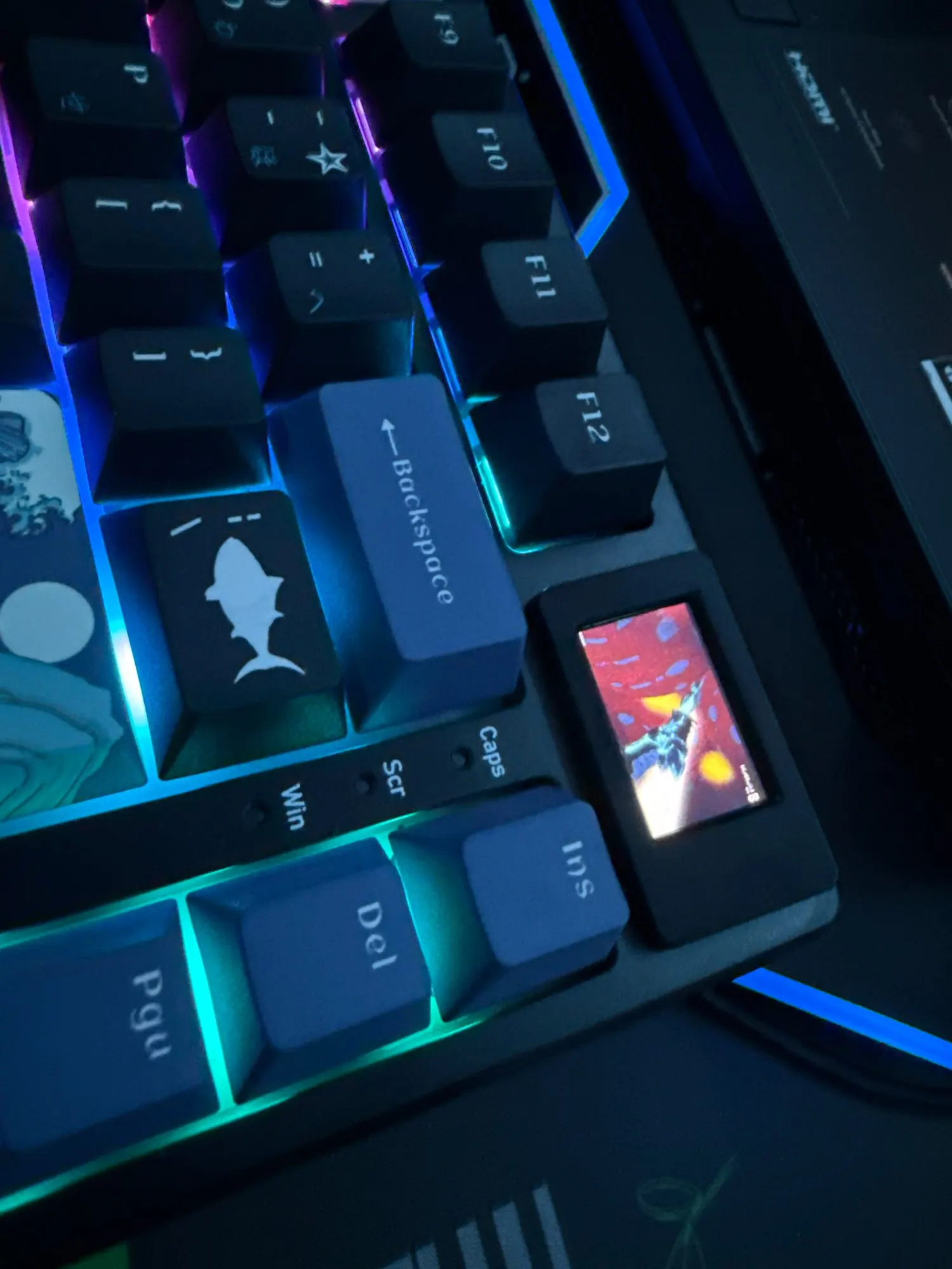 Wired Mechanical Gaming Keyboard with OLED Display Full photo review