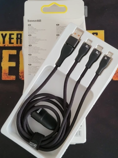 Baseus 3 in 1 USB Type C Cable photo review