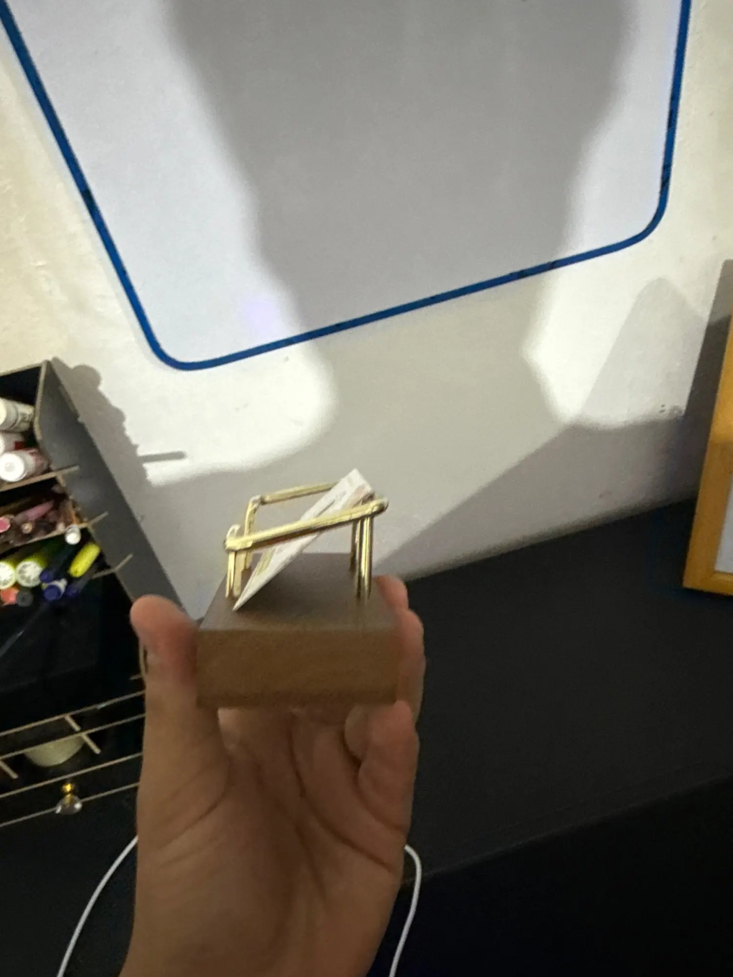 Business Card Holder Organizer Office Desk Display Stand photo review