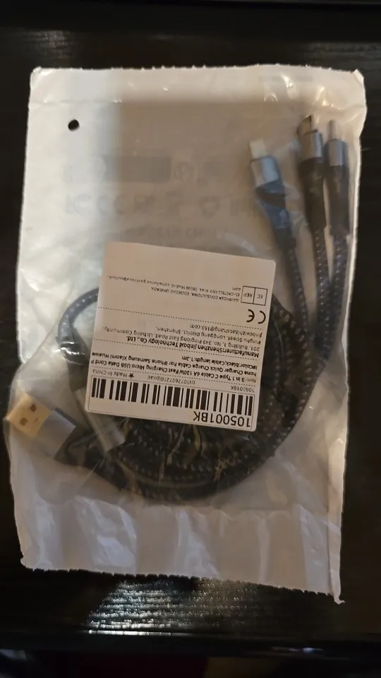 120W 3-in-1 USB Fast Charging Cable For iPhone photo review