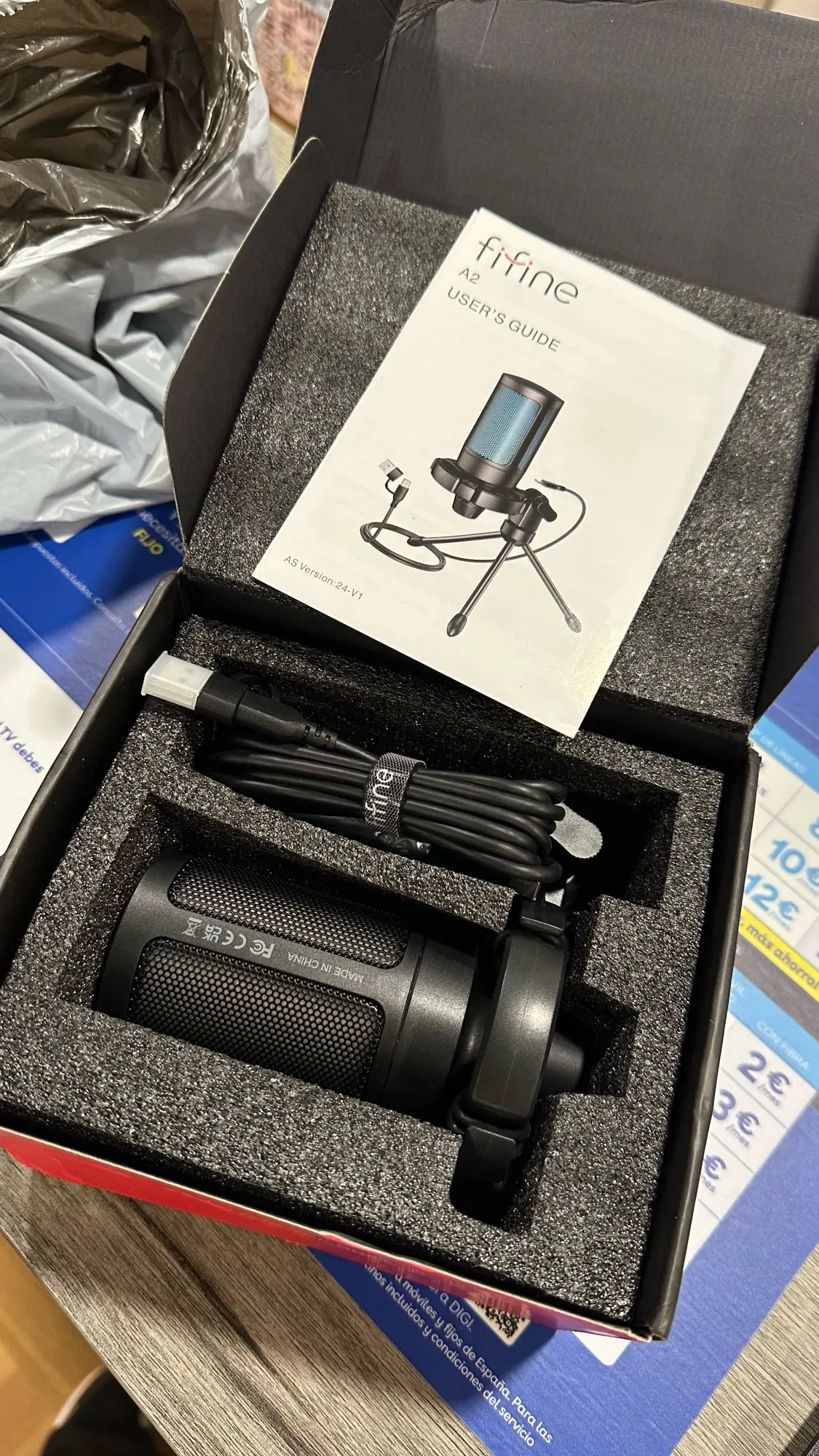 AmpliGame by FIFINE RGB USB Gaming Microphone with photo review