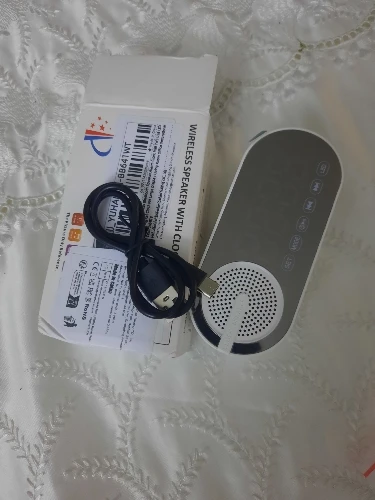 Alarm Clock Caixa De Som Bluetooth Speaker Portable photo review