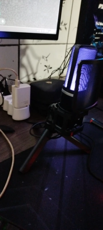 Zealsound RGB USB Condenser Gaming Microphone Computer Professional photo review