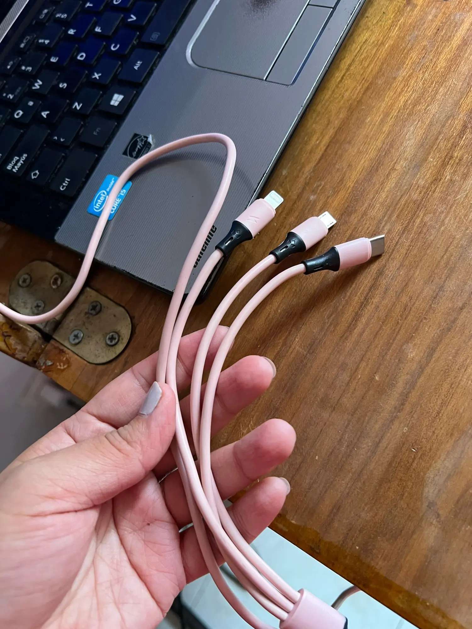 3 In 1 Silica gel USB Cable Fast photo review