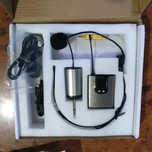 Portable Wireless Headset Microphone+Lavalier Mic System Teaching Speech photo review
