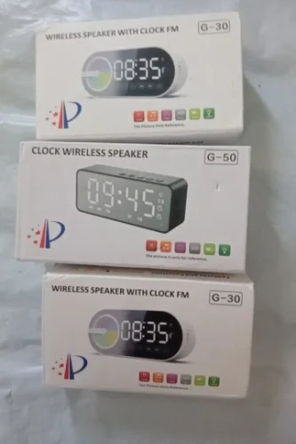 Alarm Clock Caixa De Som Bluetooth Speaker Portable photo review